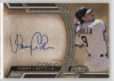 2015 Topps Tier One Acclaimed Auto 55/399 Vinny Castilla #AA-VC Auto 0i2a