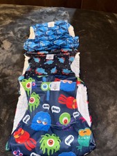 CuteBone Large Cloth Diaper Monster Print Reusable