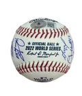 Astros Official 2022 World Series Logo Baseball Team-Signed by (22) Players MLB