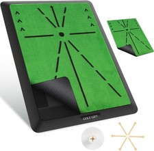 Golf Hitting Mat, with Clear Swing Path Feedback, Flannel Mat 13  17in