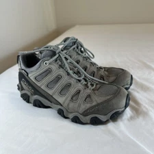 Oboz Sawtooth II Womens Sz 9 Gray Low Waterproof B Dry Hiking Boots Shoes