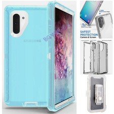 Blue Case For Samsung Galaxy Note 10 Shockproof Defender Cover Case Belt Clip
