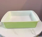 VTG PYREX 222 Lime Green 8x8 Square Brownie or Cake Baking Dish