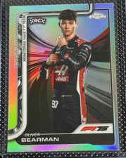 2025 Topps Chrome F1 Formula 1 Oliver Bearman Refractor Portrait #14 RC Rookie
