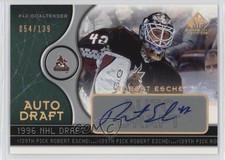 2005-06 SP Game Used Edition Draft 54/139 Robert Esche #AD-RE Auto 1o3