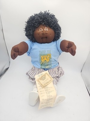 Cabbage Patch Soft Sculpture 1988 TIGER EYE COMPLETE African American A6