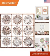Durable Small Mandala Stencil Set - Perfect for Diwali Home Decor  Art Projects
