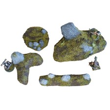 Hill Scenery Rock Formations scatter terrain Wargames Warhammer Diorama Trains