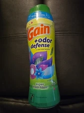 2 Gain + Odor Defense In Wash Scent Booster Super Fresh Blast 10 Oz (E8)