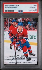 2025-26 Upper Deck Series 1 Hockey #205 Ivan Demidov Young Guns Rookie PSA 10!!!