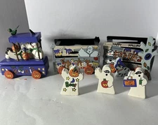 Vintage Wooden Halloween Train-Spooky Express-10 Pieces-Fun Display