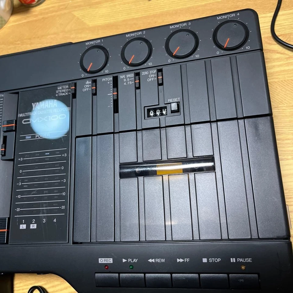 YAMAHA CMX100 Multitrack Cassette Recorder multi track Tested w/Power Cable Used - Image 4 of 4