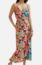 Farm Rio Women's Red Toucan Wrap Dress Size L