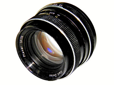 OBJEKTIV CARL ZEISS PLANAR 1,8/50 mm ROLLEI QBM BAJONETT TOP! KRATZFREI