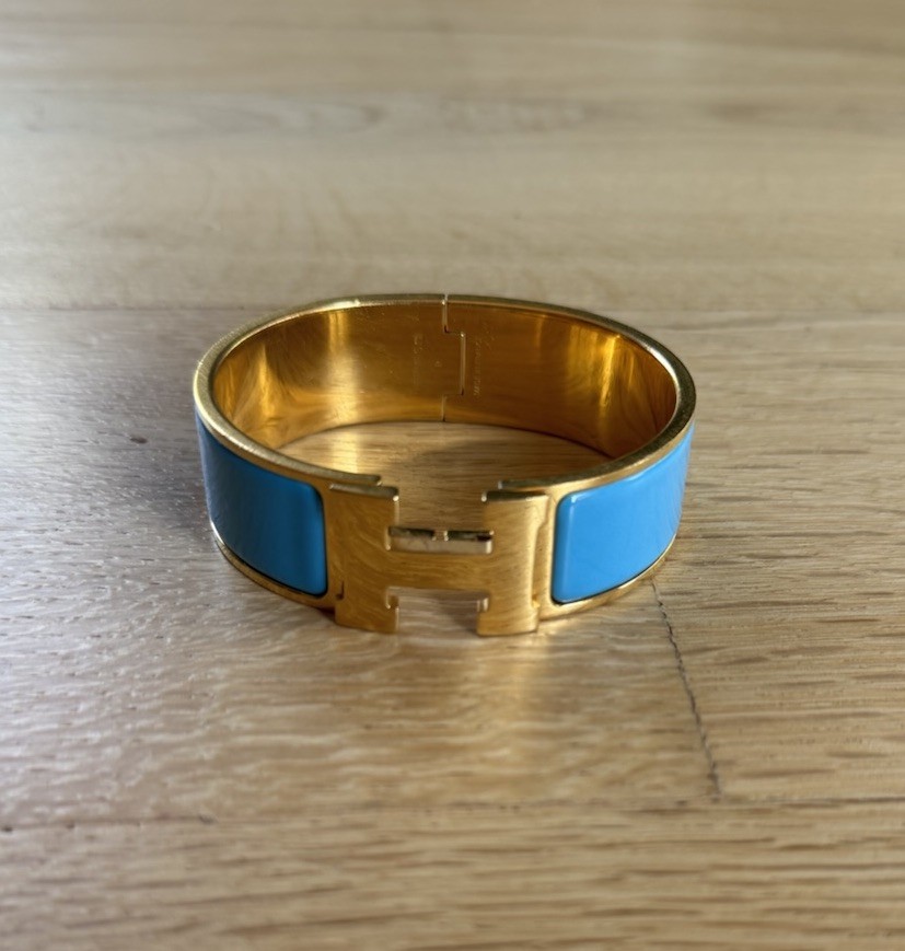 Hermes Clic Clac H bracelet Teal
