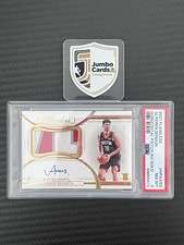 Alperen Sengun 2021-22 Flawless Game Used Patch Auto Gold HPA 03/10 RC PSA 8