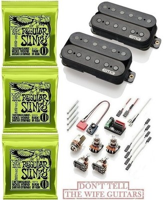 EMG Jim Root F-JR Daemonum Black Set Floyd Spaced Short Pots ( 3 EB STRING SETS)