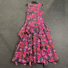 ULLA JOHNSON Mural Sleeveless Midi Dress Women's Size 8 Multicolor