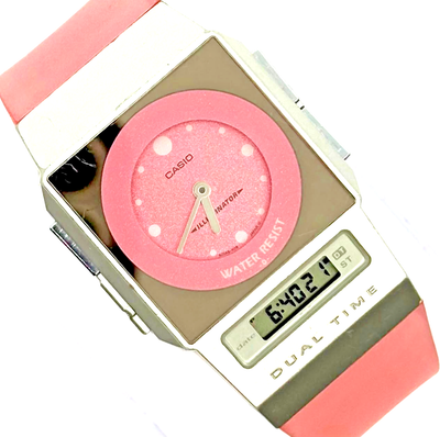 Casio FS-01 Film Watch PELA Pink Vintage Digital Rare Collectible