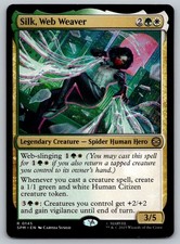 Magic: The Gathering Marvel's Spider-Man Silk, Web Weaver Rare 145 Near Mint