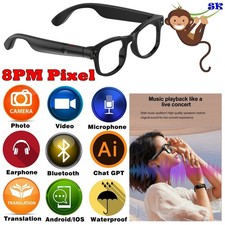 AI Glasses Smart glasses for drivers,anti-blue light Bluetooth sunglasses Popula