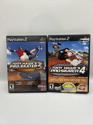 Tony Hawk's Pro Skater 3 & 4 PS2 (Sony PlayStation 2) CIB Complete W/ Reg Cards