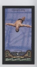 2011 Upper Deck Goodwin Champions Mini Red Lady Luck Back Greg Louganis #22 3f5