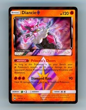 2018 Pokemon DIANCIE Forbidden Light PRISM STAR HOLO Rare Sun & Moon Card 74/131