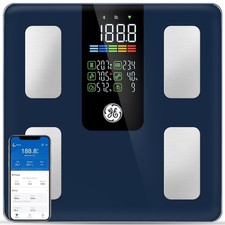 GE Scale for Body Weight Smart: Digital Bathroom Body Fat Scales for BMI Muscle