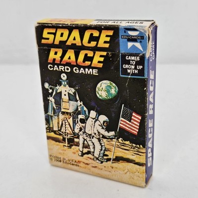 Vintage Space Race Card Game Ed-U-Cards 1969 W/ Instructions Complete