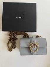 Pinko Micro Love Bag Women's Shoulder Bag Handbag Leather Bag Shoulder Bag Gray