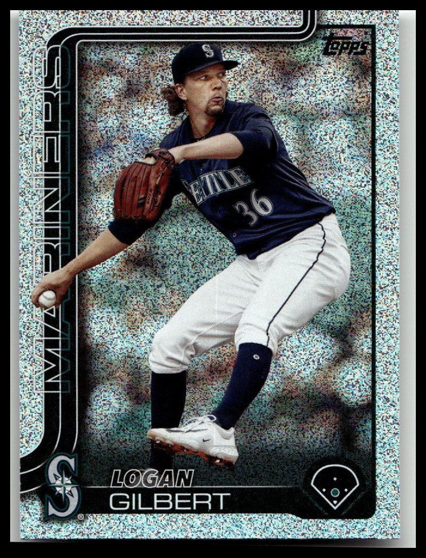 2025 Topps Series 1 Sandglitter #66 Logan Gilbert Seattle Mariners