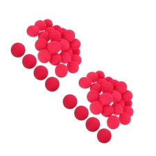 Set of 2 Clown Nose Sponge Ball Child Cosplay Prop Decor Carnival Supply