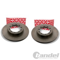 2X febi Bremsscheiben 284,0Mm Voll Hinten Passend FÜR Ford Transit