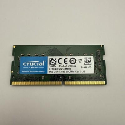 Crucial DDR4 8GB 2133MHz SODIMM RAM / Fully Functional / 5a