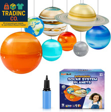 Inflatable Solar System Planets for Kids - 9 Giant Hanging Planets for Science C