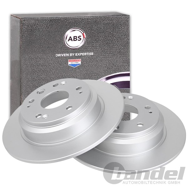 2X A.B.S. Bremsscheiben 282Mm Hinten Passend FüR Honda Accord-image