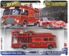 Hot Wheels Premium Team Transport Ferrari 250 GTO & Fiat 642 RN2 Barto 2 Pack