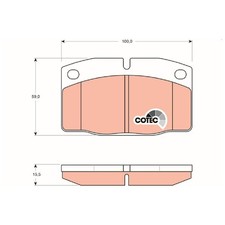Satz Bremsbeläge Bremsklötze vorne für Opel Kadett D 31-34 35 E T85 id69392