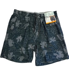 New Hurley Mens Swim Shorts XXL Floral Print  4 Way Stretch Water Repellent