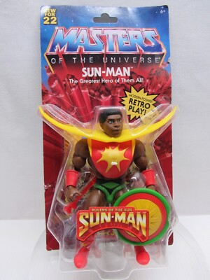 Mattel Masters of the Universe 5.5 inch Action Figure Sun Man NEW MOTU Wave 8