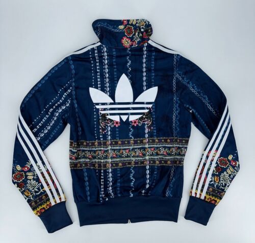 Adidas Originals Track Jacket Women’s XS Cirandeira Firebird Floral Blue AY6907 - Picture 22 of 22