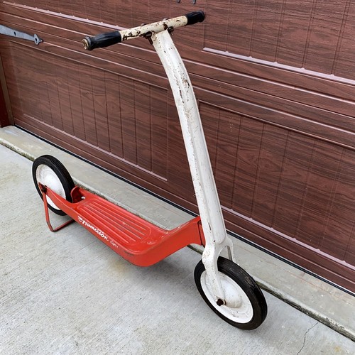 Vintage Hamilton Snappy Red Scooter Heavy Duty Metal Push Kick Start, 1950's USA - Picture 12 of 13