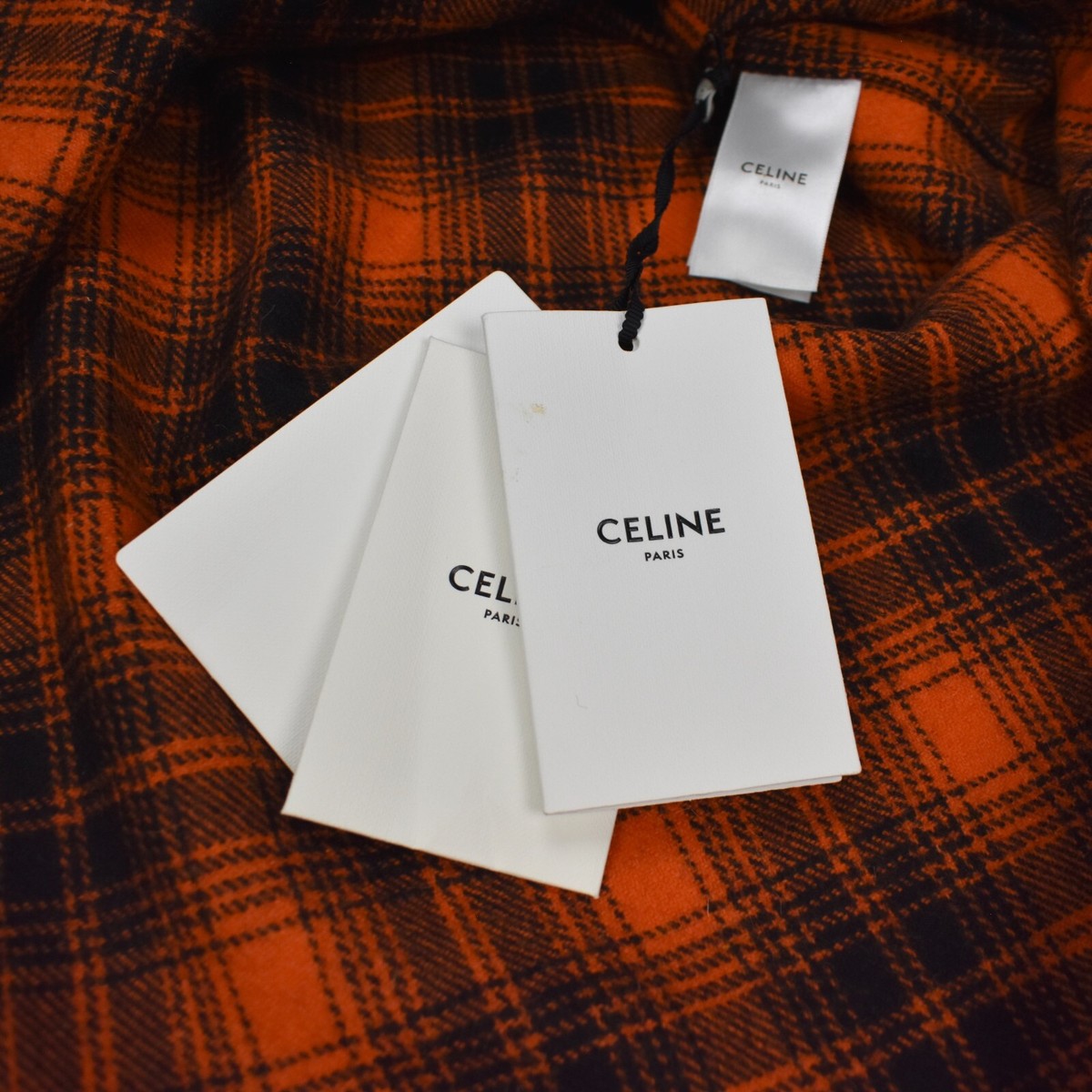 美品 CELINE OVERSIZED PLAID SHIRTS 40 美品 CELINE OVERSIZED PLAID SHIRTS 40