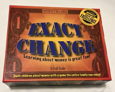 Continuum Games-Exact Change Card Game-Educational Money Counting Game For Kids
