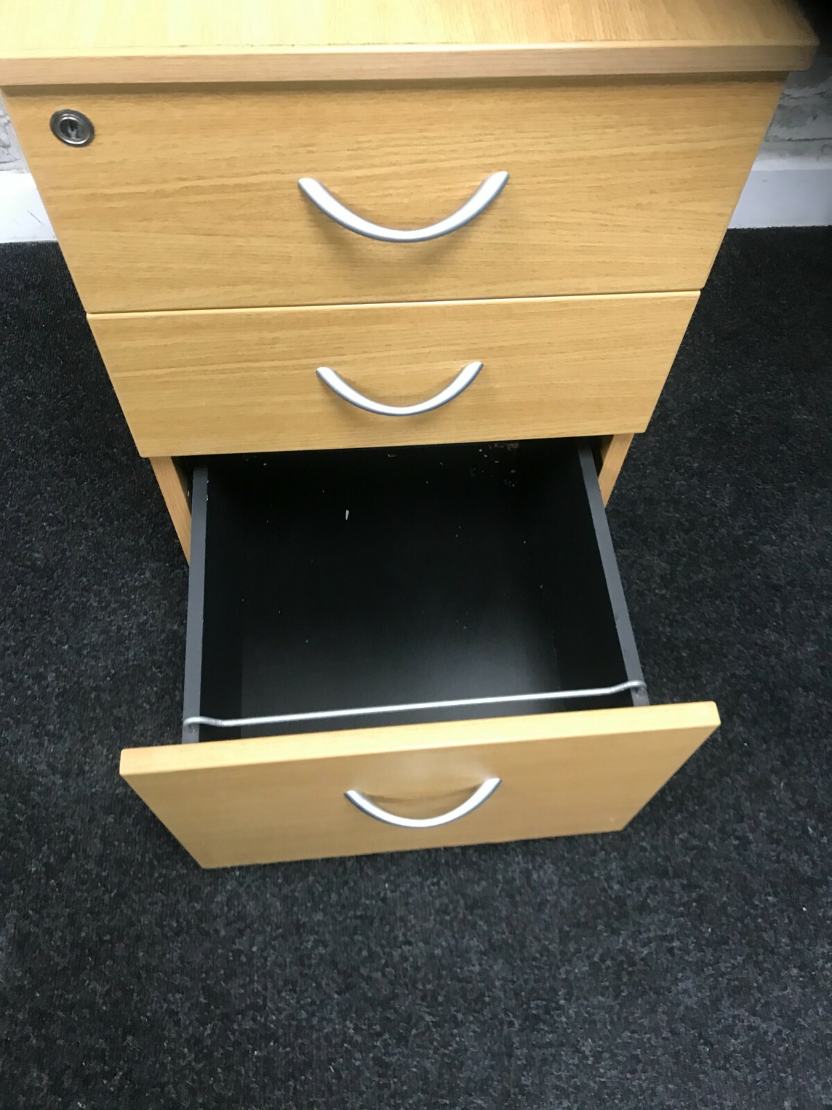 Pedestal with 3 Lockable Drawers eBay