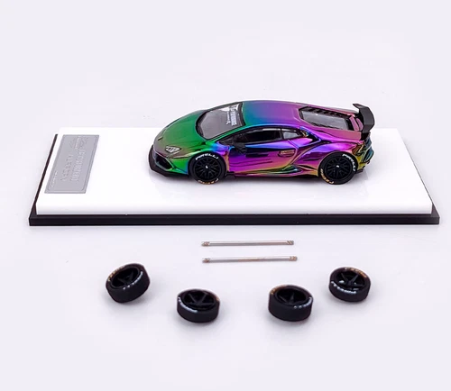 King 1:64 Purple LP610 Huracan LBWK Racing Sports Model Diecast Metal Car - Picture 17 of 20