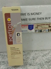 Portfolio power connector white, detachable on/off switch / 0232974 (L20LOB Y