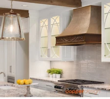 Copper Hammered Wall Mount Range Hood  28"x22"x30"-Insert Fan-NO CUSTOMS TARIFFS