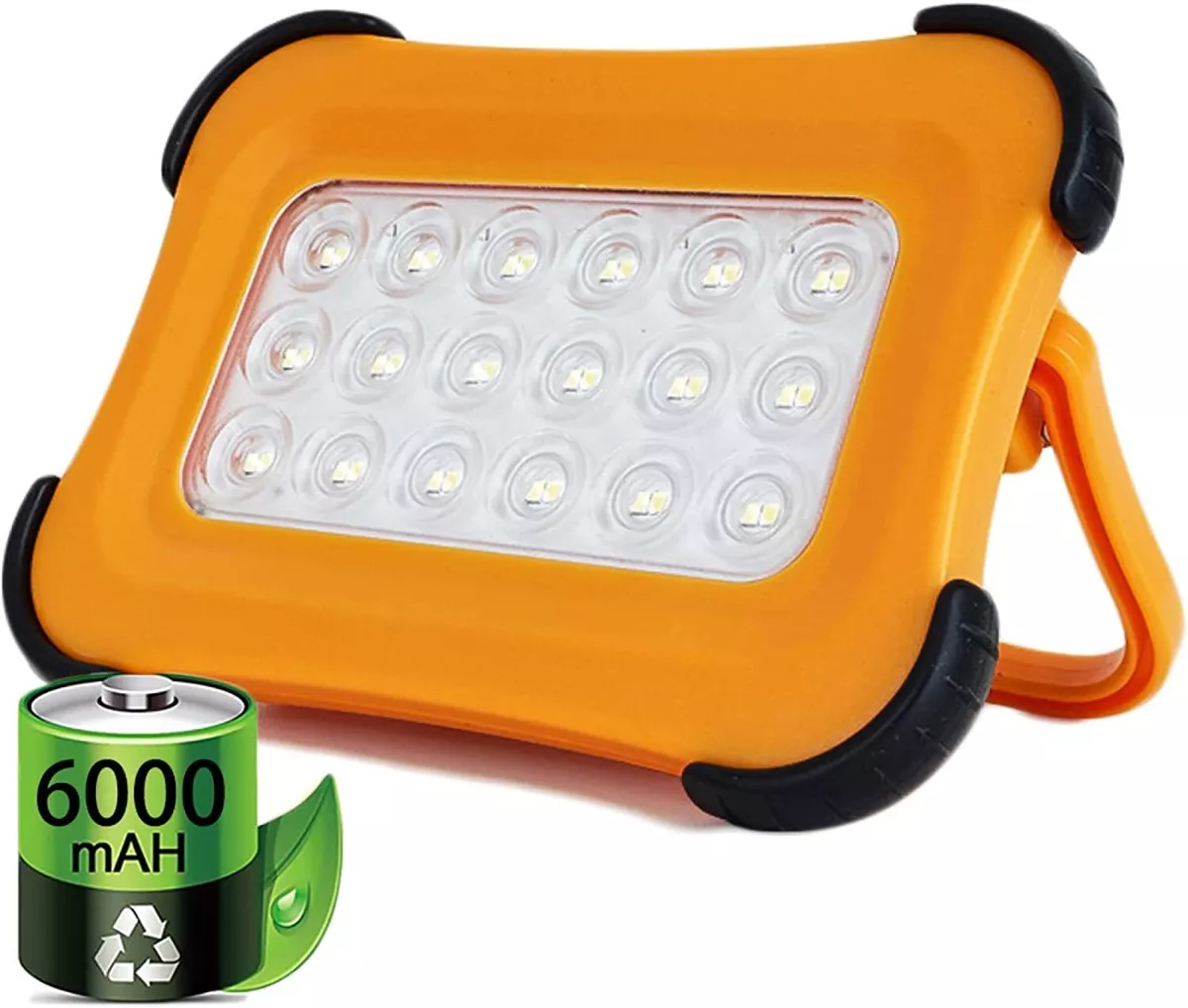 Rechargeable Solar LED Work Light Magnetic Floor Light for Outdoor Camping